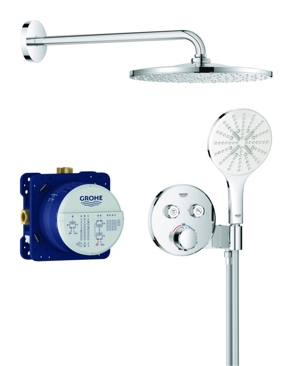 Duschset Precision termostat SMCTRL, Grohe - GROHE DUSCHSYSTEM TERM INB. PRECISION SMCTRL TERM.KROM