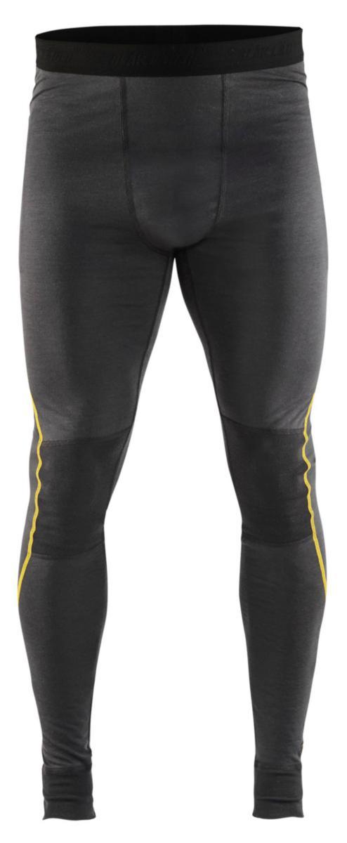 Långkalsong Blåkläder 1844-1734 - LÅNGKALSONG BLK 1844-1734 MERINOULL MÖRKGRÅ/GUL L