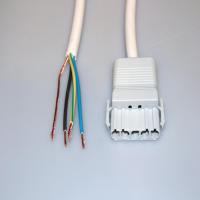 HF-kablage Dali RQQ 3G1,5 mm² med grå stickkontakt NCC51S.G och fri ände