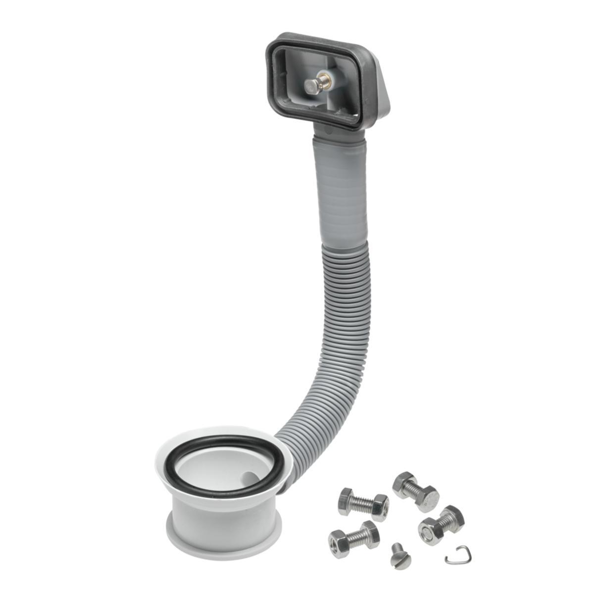 Bräddavloppssats för RM 6 tvättställ, rostfri, Contura - CONTURA RM6 BRÄDDAVLOPPSSATS 0397180