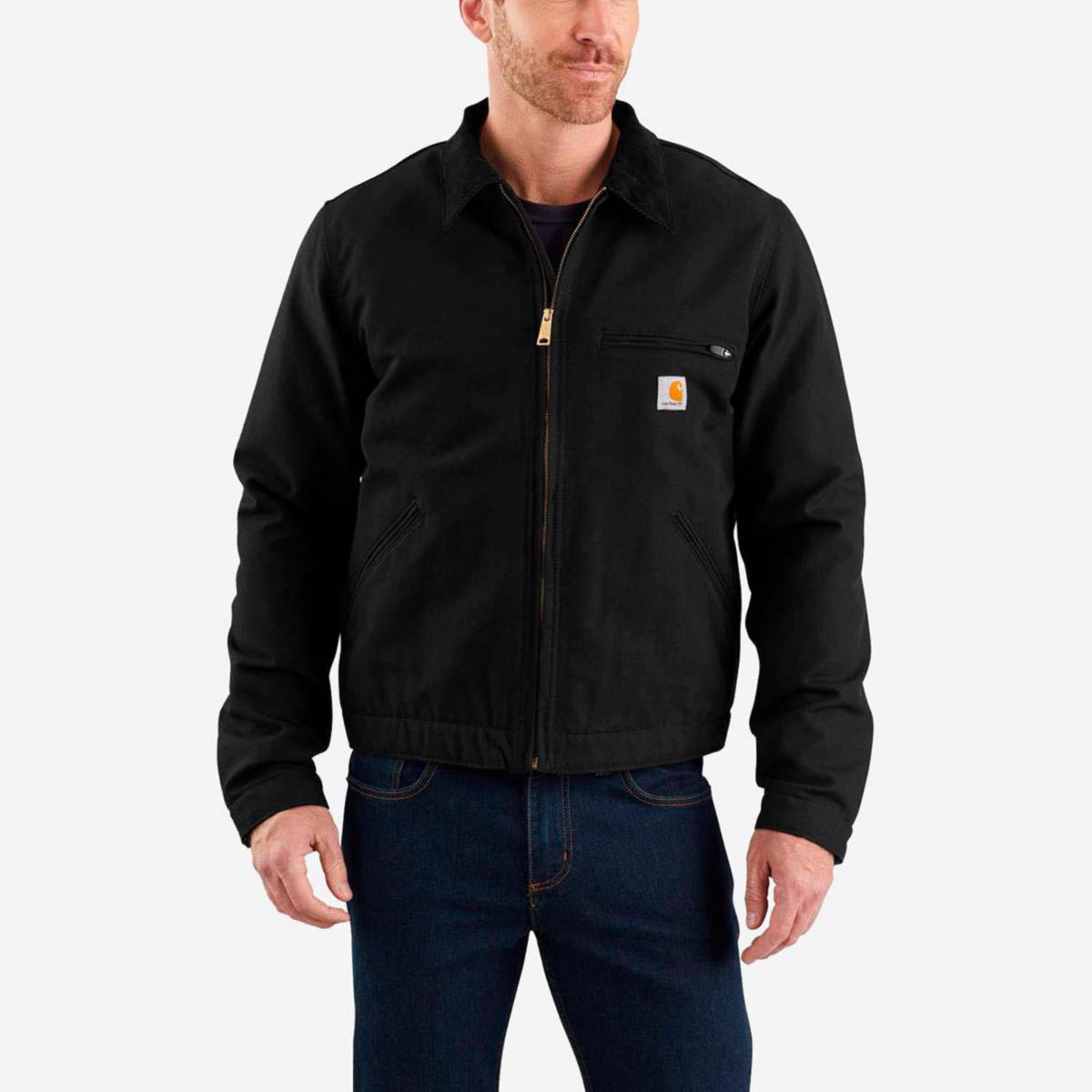 Jacka Carhartt 103828 Duck Detroit - JACKA CARHARTT 103828BLK DUCK DETROIT SVART STL L