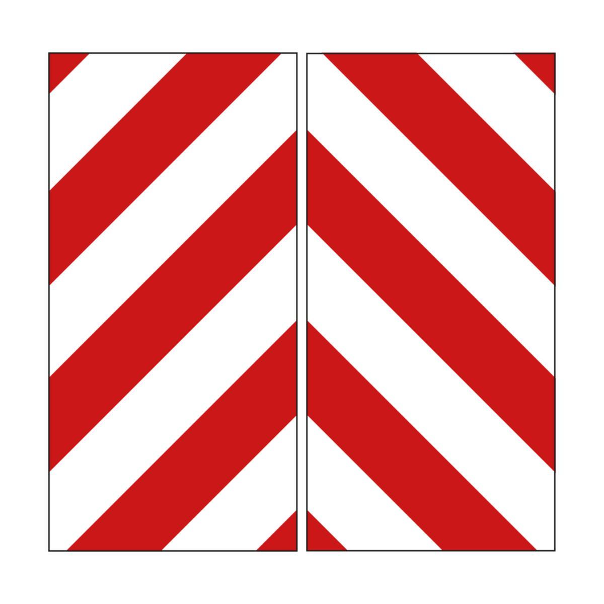 Breddmarkeringsskylt rektangel 280x560 mm alum m reflex 2...