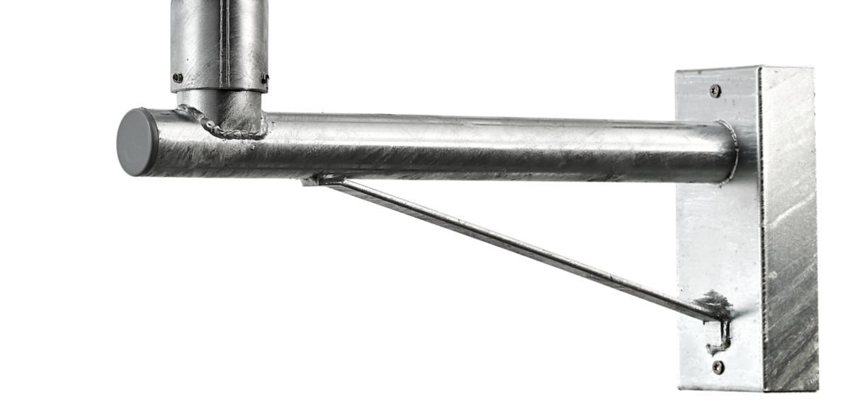 Väggfäste för lykthus 60mm - VÄGGKONSOL 600 GALV