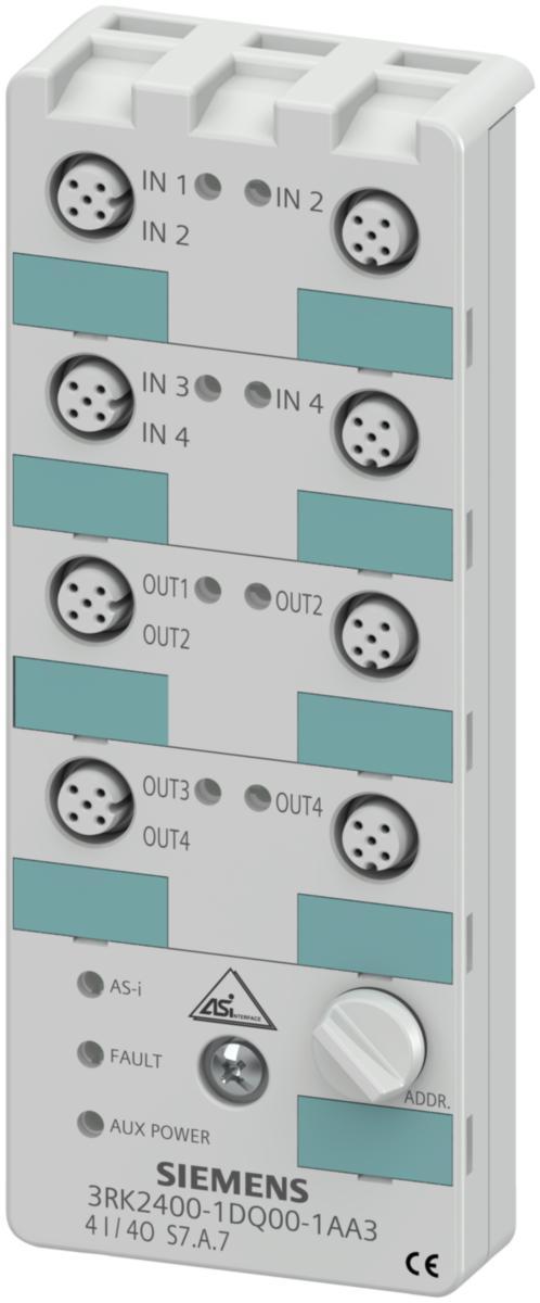 AS-Interface - ASI-MOD IP67 K60 4DI/4DQ A/B.3 3RK2400-1DQ00-1AA3