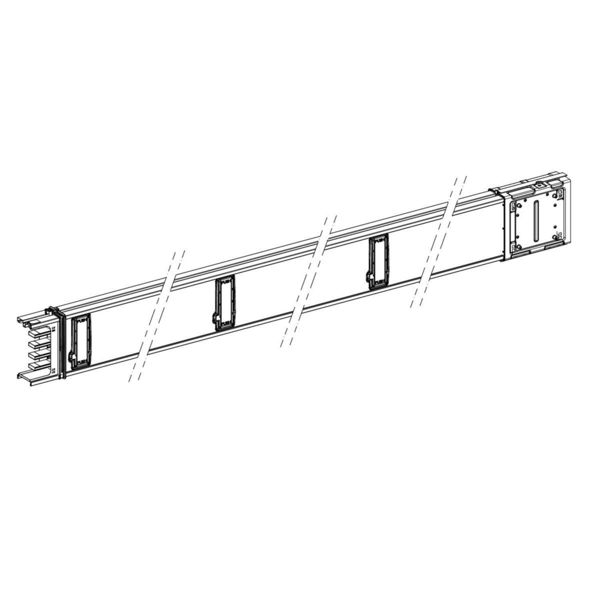 Skenelement raka Canalis KS, 100 till 250 A, för kraftdistribution - ELEMENT 3M 160A KSA160ED4306