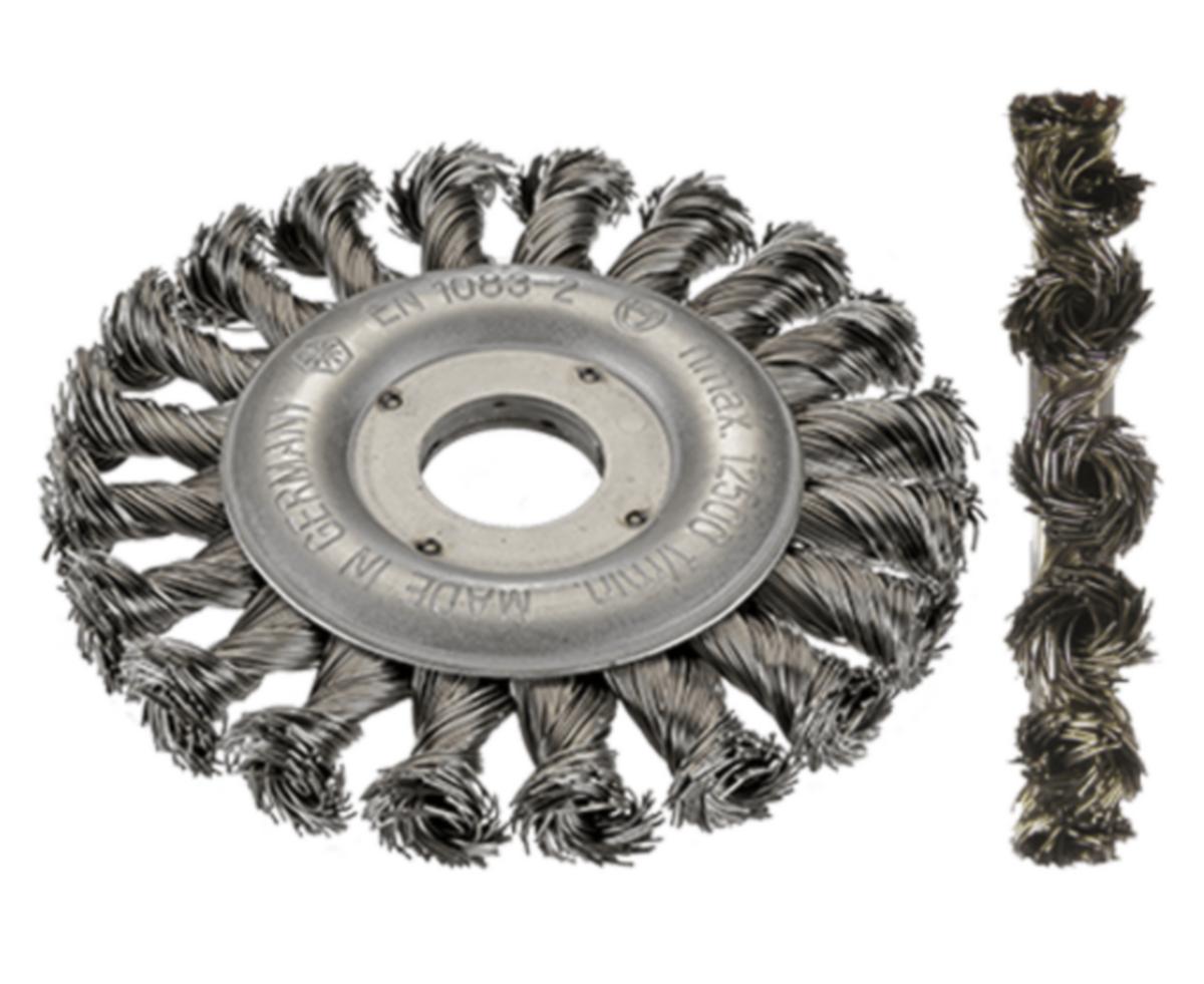 Cirkulärborste Osborn Superior, Virad ståltråd m specialknutar - CIRKULÄRBORSTE OSBORN D125/22,2X13 0,50 VIRAD STÅLTR