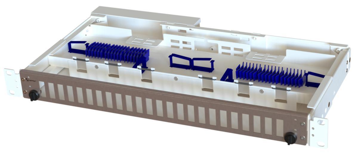Fiberpanel ODF LM Stapelbar 1U - ODF STAPELBAR 1U LM-5936/101