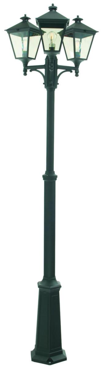Stolplykta London IP 44 Klass II, utan ljuskälla - STOLPE LONDON SVART 483B 3X100W E27 IP43 (4 DELAR)
