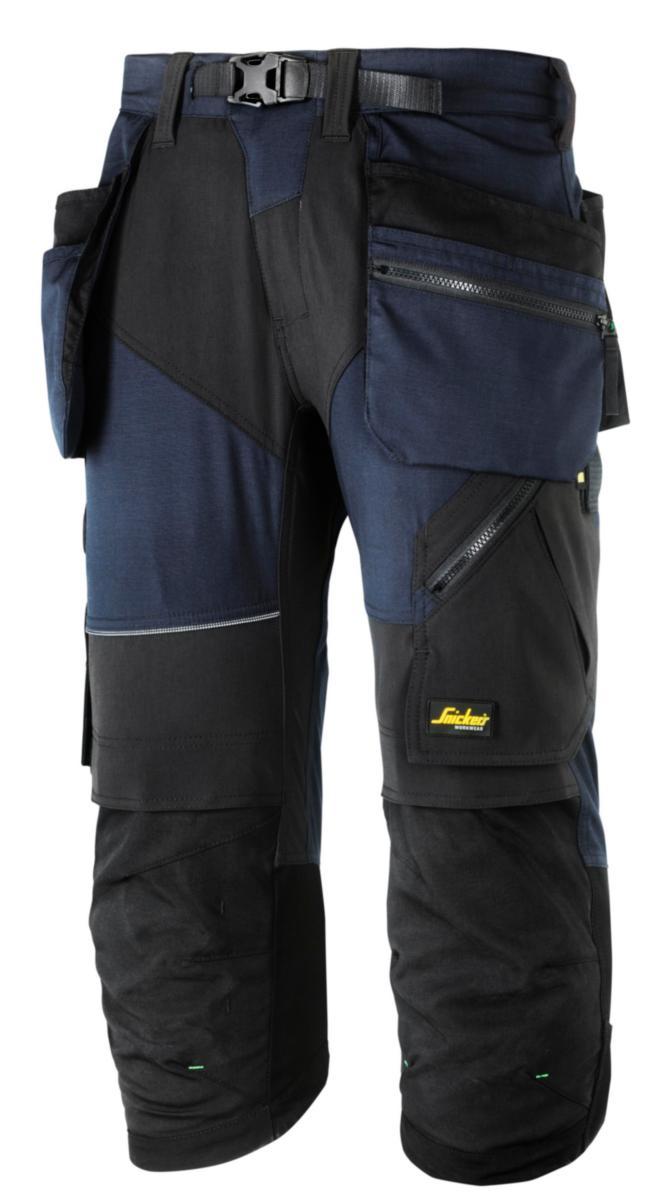Piratbyxa Snickers 6905 FlexiWork - PIRATBYXA SNICKERS 6905 MARIN/ SVART STRETCH FW HF STL 48