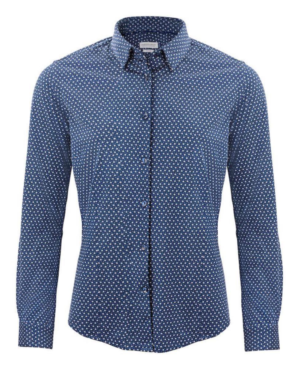 Skjorta J.Harvest & Frost Indigo Bow 131 Dam - SKJORTA FROST INDIGO BOW 131 DAM MARIN STL 4XL