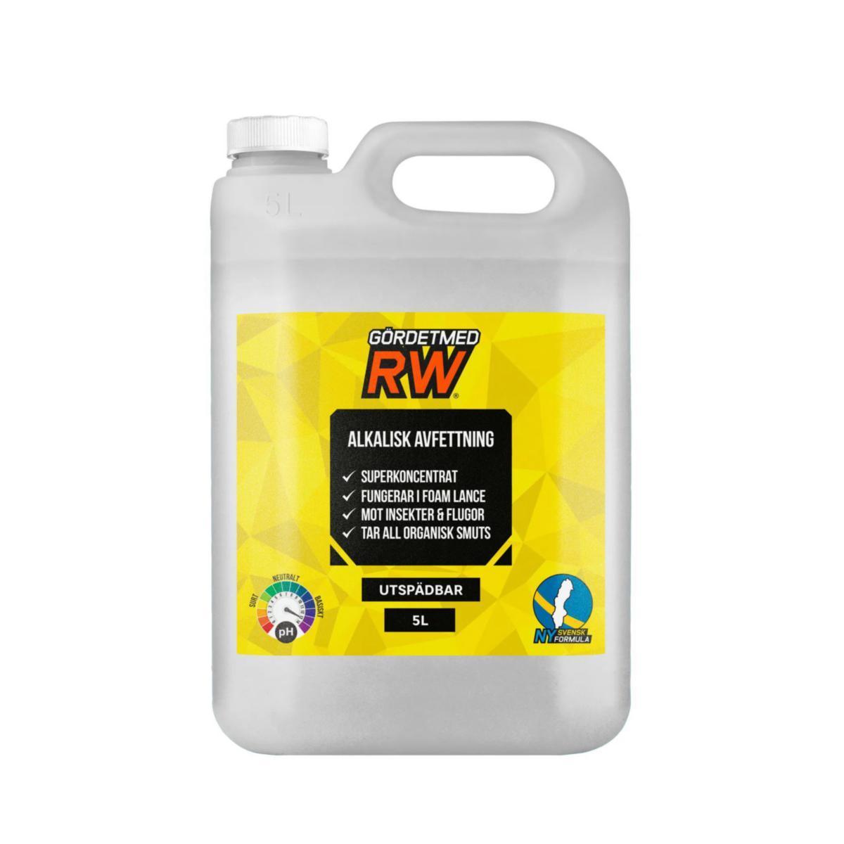 Alkalisk avfettning RW - ALKALISK RW AVFETTNING 5L SUPERKONCENTRAT