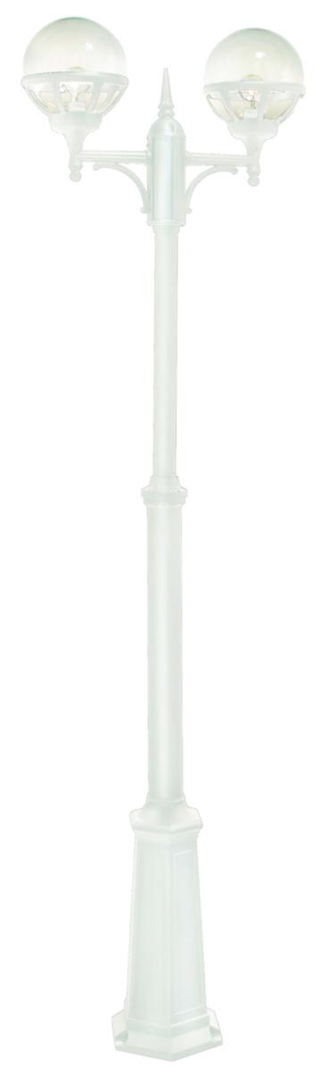 Stolparmatur Bologna rökfärgat glas - STOLPE BOLOGNA VIT 362W 2X60W E27 KLAR IP43 (3 DELAR)
