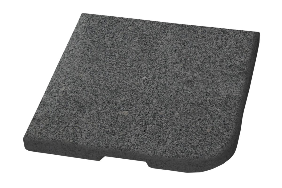 Parasollfotsvikt Abetone - PARASOLLFOT-VIKT ABETONE MÖRK GRANITGRÅ, 25KG, 48X48CM