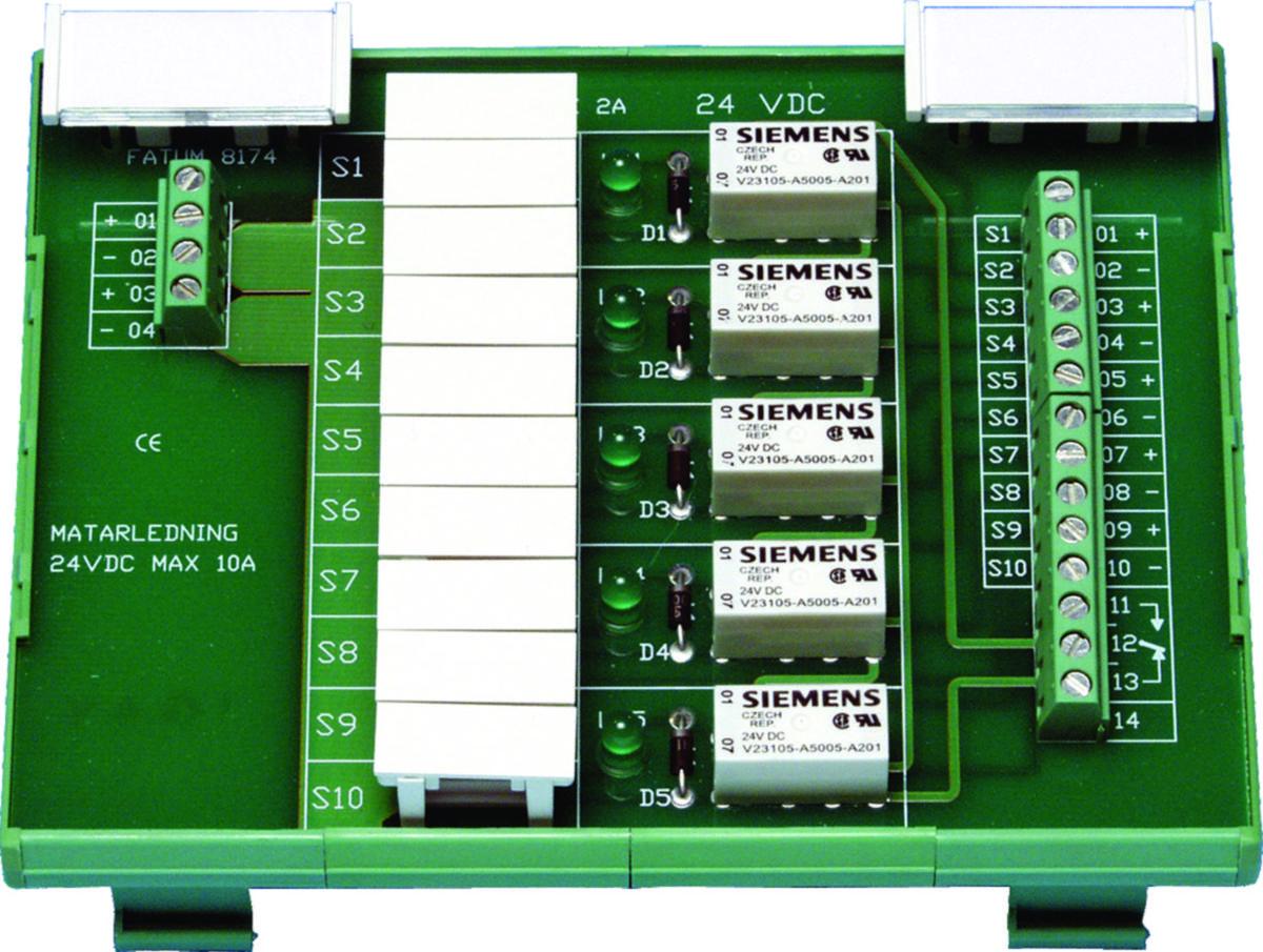 Säkringsplint 24VDC - SÄKRINGSPLINT Din 24 VDC SKRUV Fatum Din