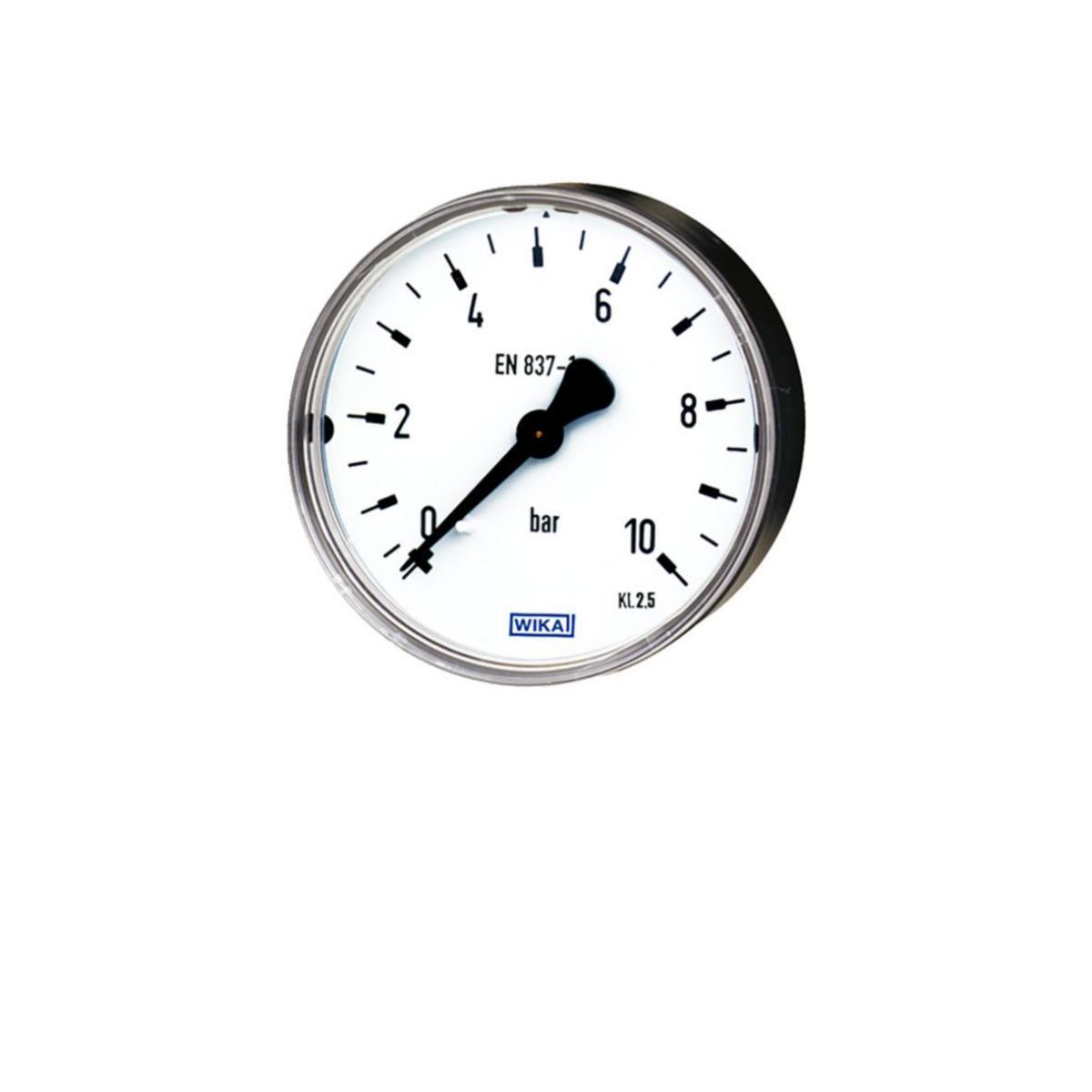 Tryckmätare standard 2040, 40 mm, DN6 (G1/8"), anslutning bakåt. - TRYCKMÄTARE 1 BAR DN6 2041 40MM PLAST HUS ANSL BAK