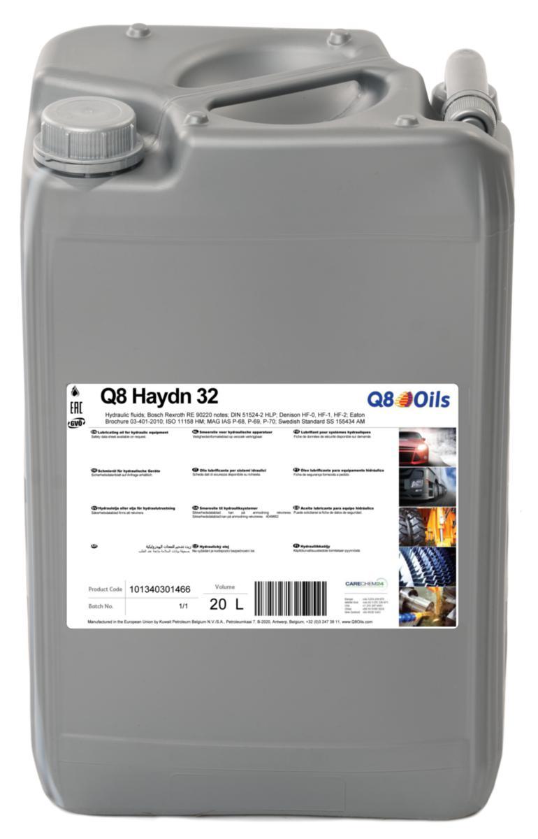 Hydraulic oil Q8 Haydn 32 - HYDRAULIC OIL Q8 HAYDN 32 20LIT CAN