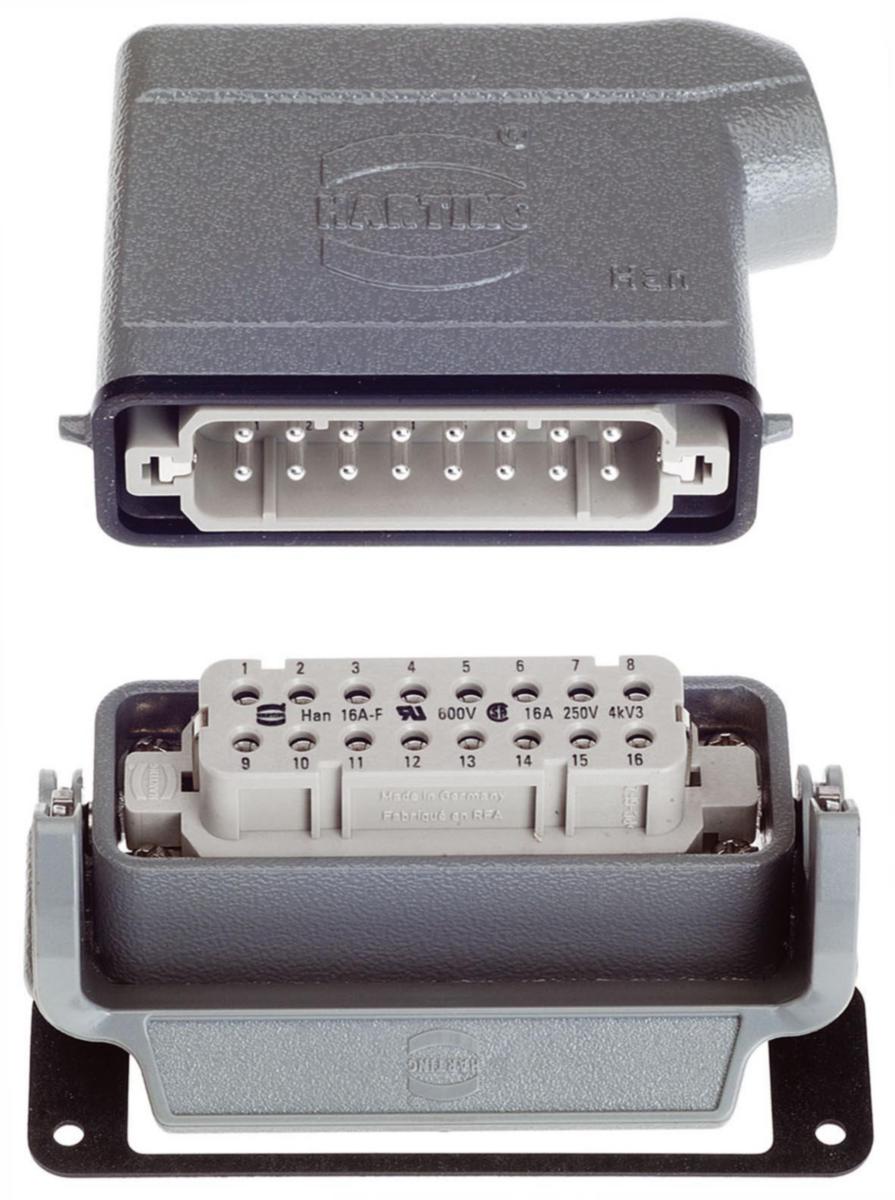Mångpoliga kontaktdon Han kit - KONTAKTDON KIT 16-POL SID MET 10200160000