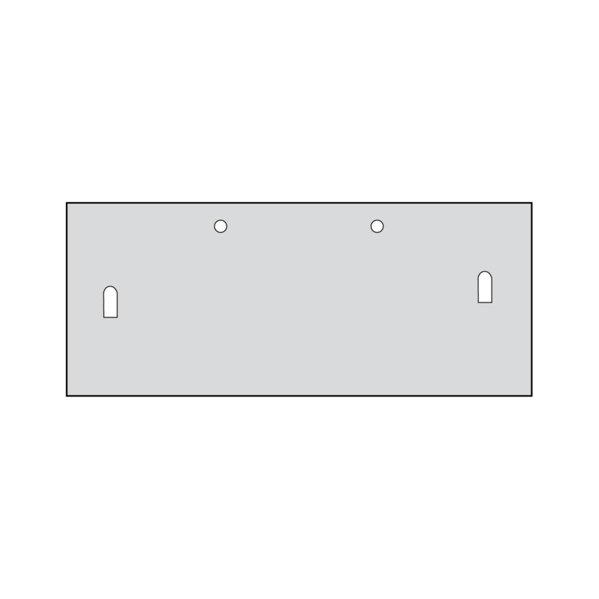 Ryggplåtar till Nödbelysningsarmatur Profilux 2000 - RYGGPLÅT ALU 8/11 366X140 PROFILUX
