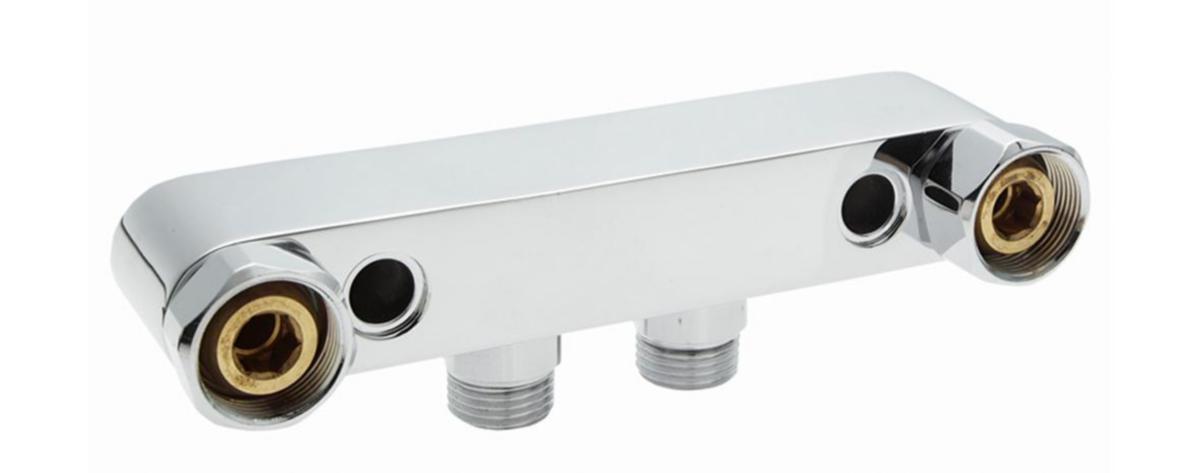 Blandarfäste 150cc, 40cc synlig rördragning, NGL - NGL BLANDARFÄSTE CC 40-150 MM UTV G1/2  - UTV G3/4