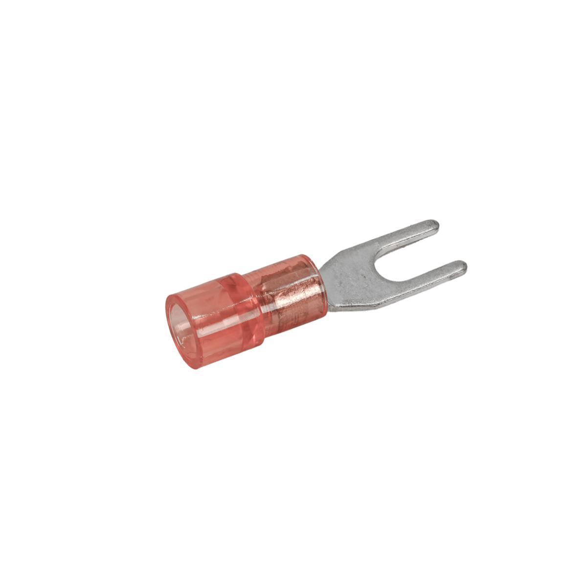 Gaffelkabelsko, isolerad - GAFFELKABELSKO 0.5-1.5MM² M3 RÖD ISOLERAD A1532G