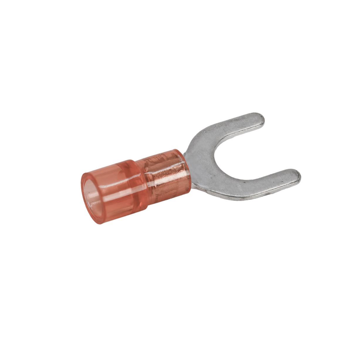 Fork-type cable lug, insulated - FORK TERMINAL 0,5-1,5 M6