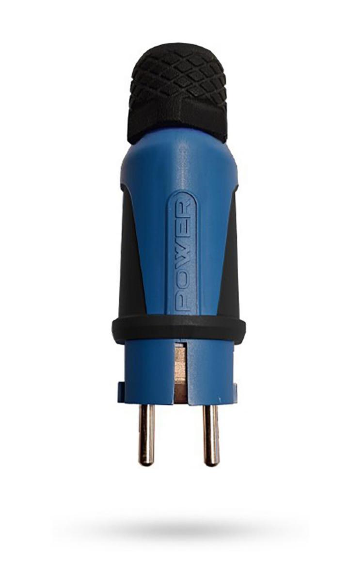 Stickpropp blå/svart 16A IP54 - STICKPROPP BLÅ/SVART 16A IP54
