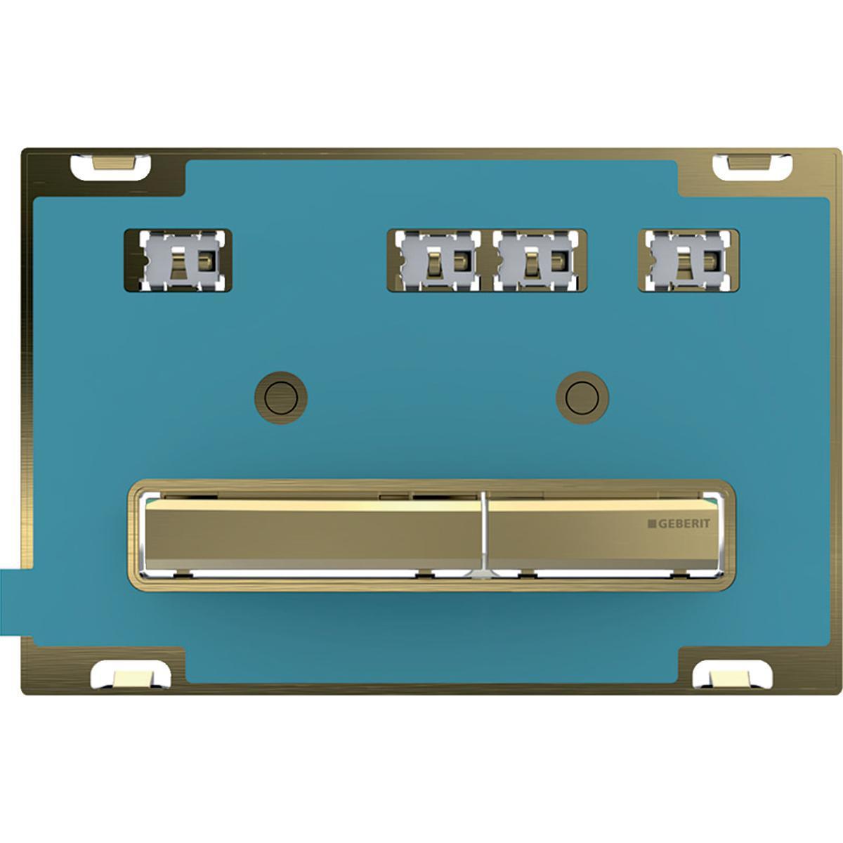 Tryckplatta Sigma 50, Geberit - GEBERIT SPOLPLATTA SIGMA50 MÄSSING/KUNDSPEC