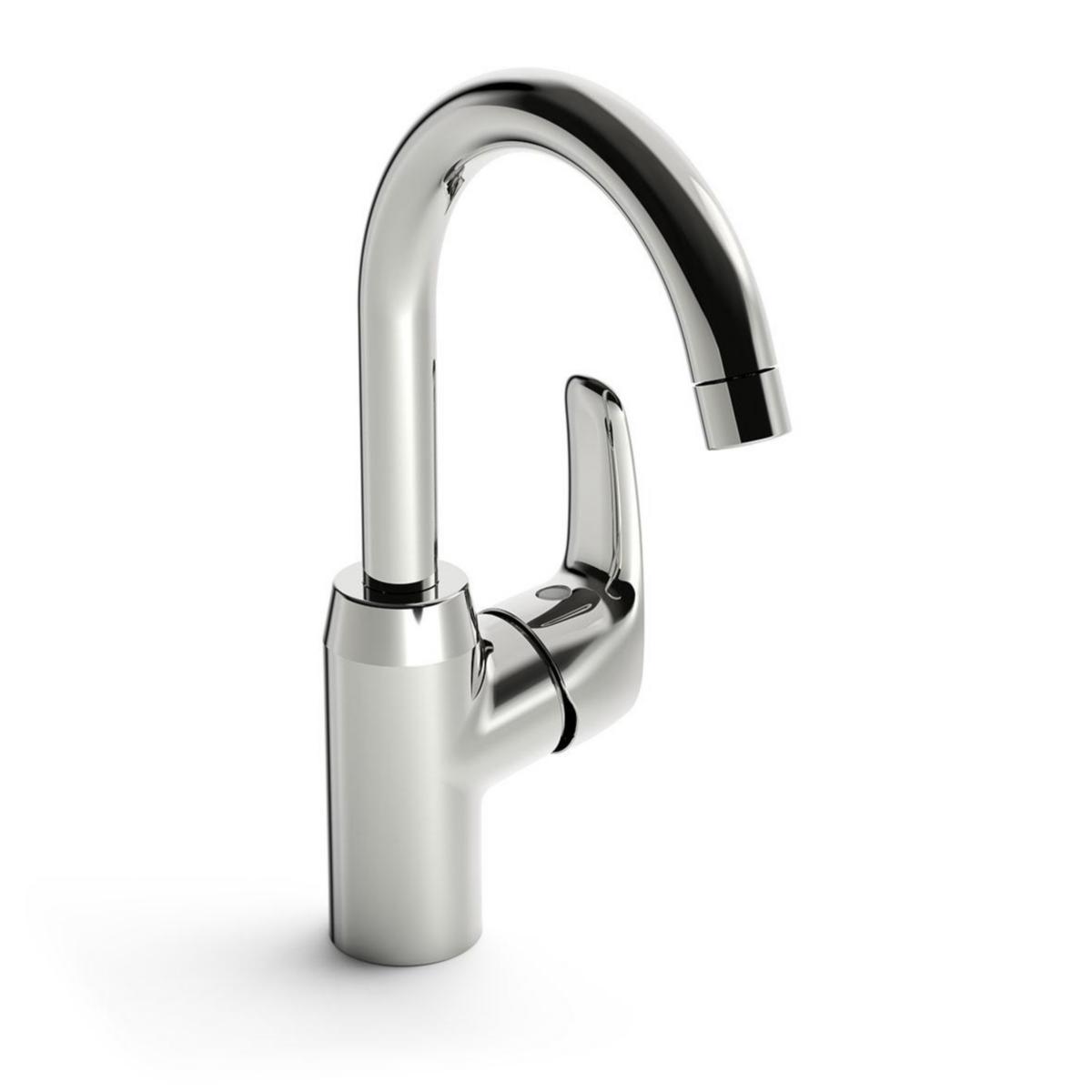 Washbasin mixer 1007F Oras Safira - ORAS SAFIRA WASHBASIN MIXER W SIDE HANDLE, HIGH SPOUT