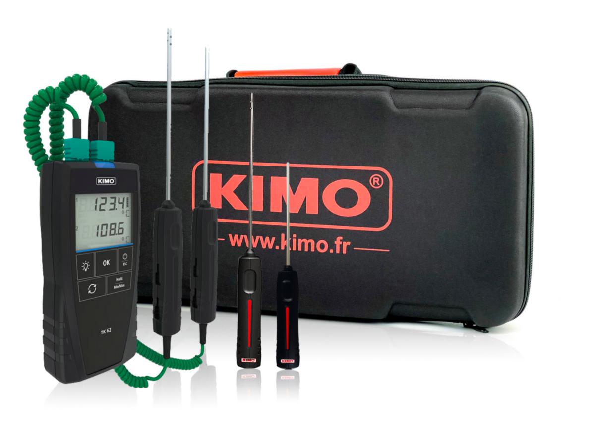Temperaturmätare SET Kimo TK62 - TEMP.MÄTARE SET KIMO TK62