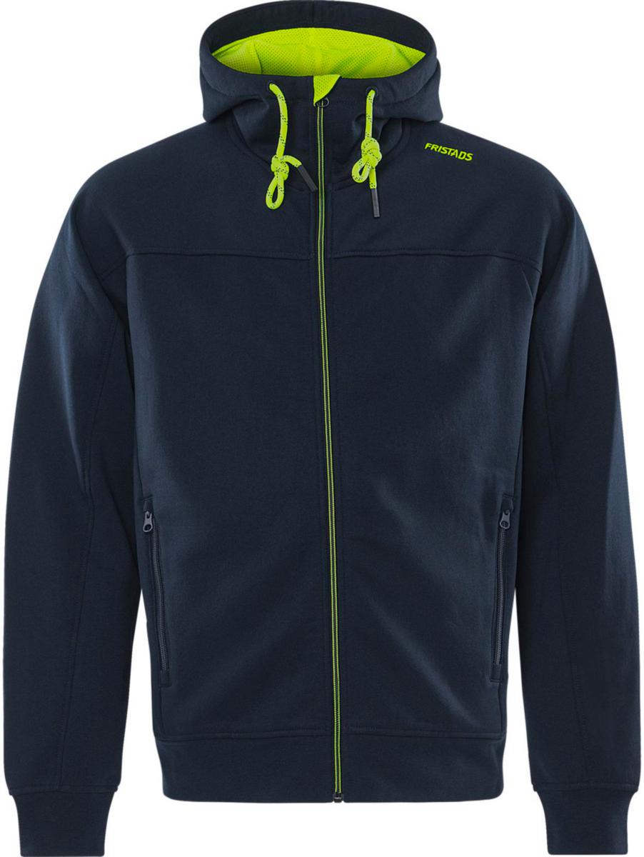 Huvtröja Fristads 7550 GSM - HUVTRÖJA FR 7550 GSM HELZIP MARIN/GUL STL XL