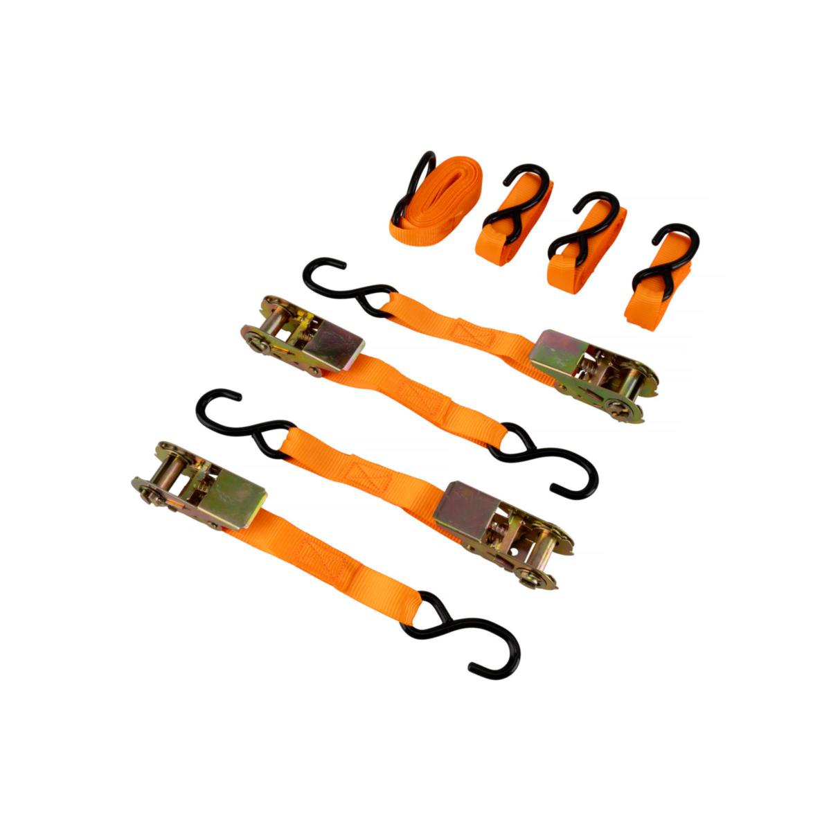 Spännband CJ till släpvagnar Spärrmekanism S-krokar - SPÄNNBAND CJ 4-PACK S-KROK 360KG