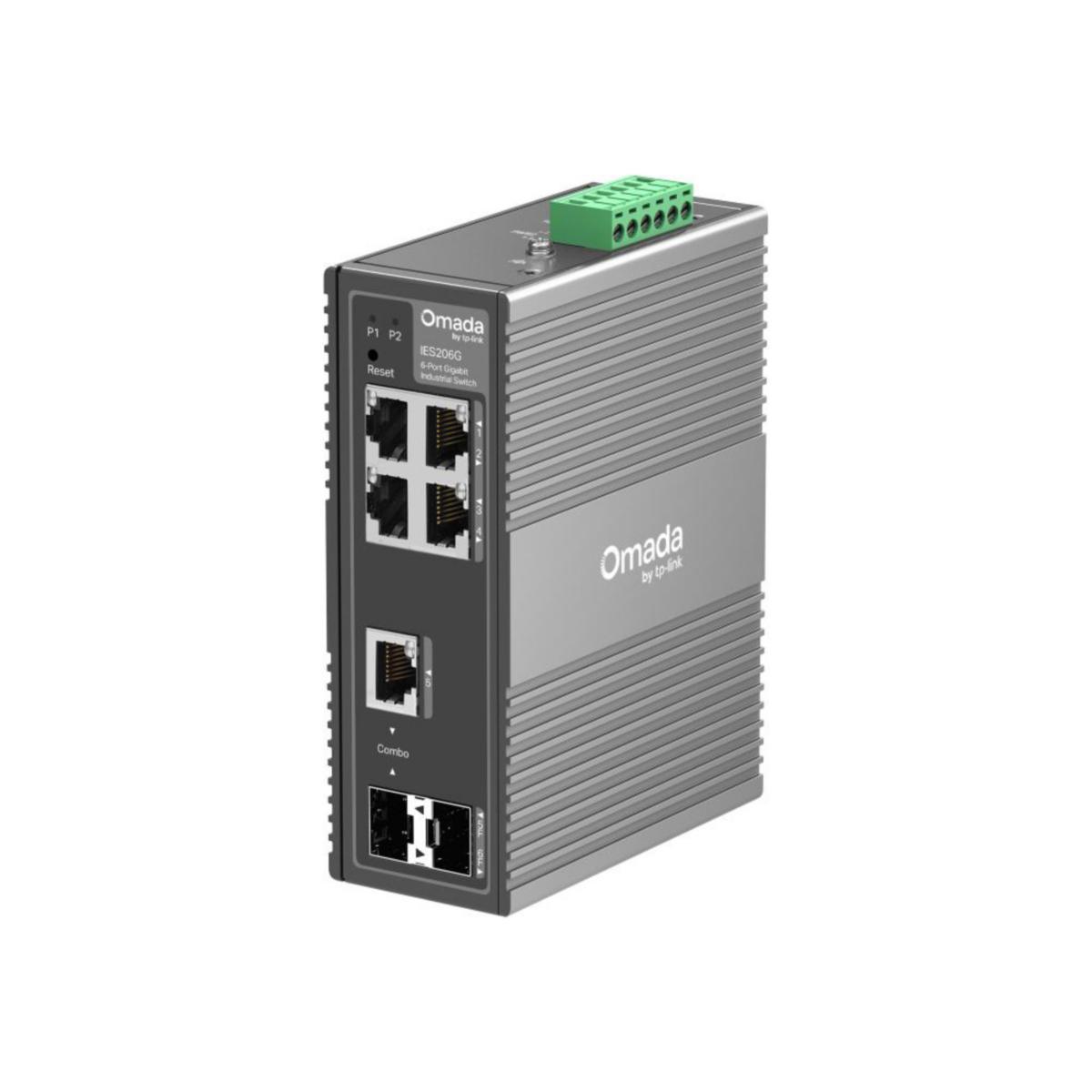 Omada Switch 6-p Gigabit Industri POE - IND.SWITCH 6-PORT IES206G