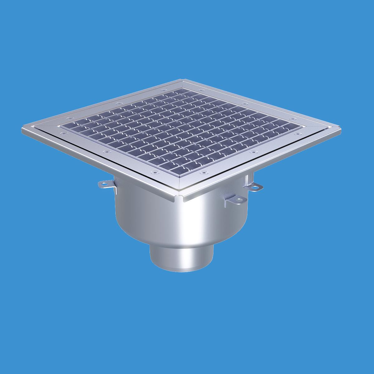 Golvbrunn Furo 105, 273x273mm. Furhoffs - GOLVBRUNN FURO105 273x273 B110 FÖR GOLV MED PLASTMATTA