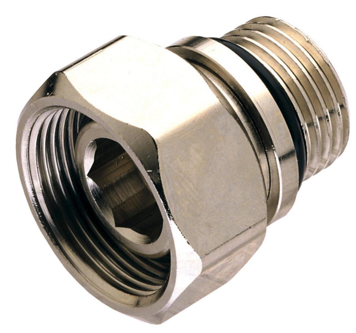 Koppelanslutning övergångskoppling självtätande, MMA - M22X1,5-R15 RADIATORKOPPL MMA INV LEKANDE MUTTER/UTVGG