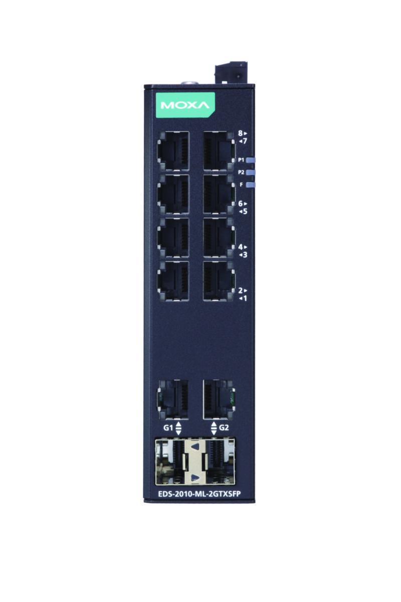Switch 8+2G Port EDS-2010 - SWITCH 8+2G PORT METALLCHASSI