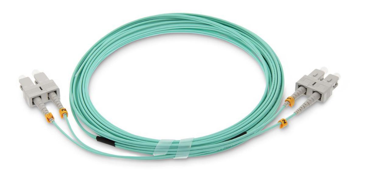 Fiberkablage MM OM3 2xSC-SC 50/125 - 2XSC-SC 50/125 OM3 2M GRÖN 41F-30-SC-SC-02