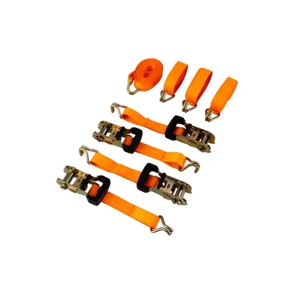 Spännband CJ till släpvagnar Spärrmekanism J-krokar - SPÄNNBAND CJ 4-PACK J-KROK 680KG