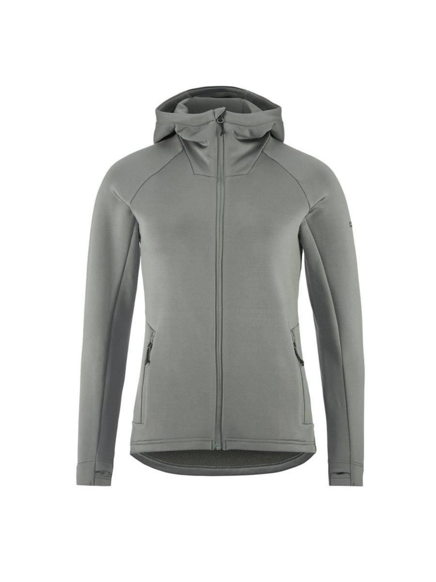 Huvtröja Craft 1915241 Dam - HUVTRÖJA CRAFT 1915241 HEL-ZIP DAM GRÖN STL XS