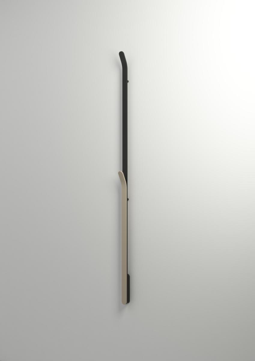 Handdukstork BOW, INR - INR HANDDUKSTORK BOW 40X82X1700MM, BLACK/ACCENT