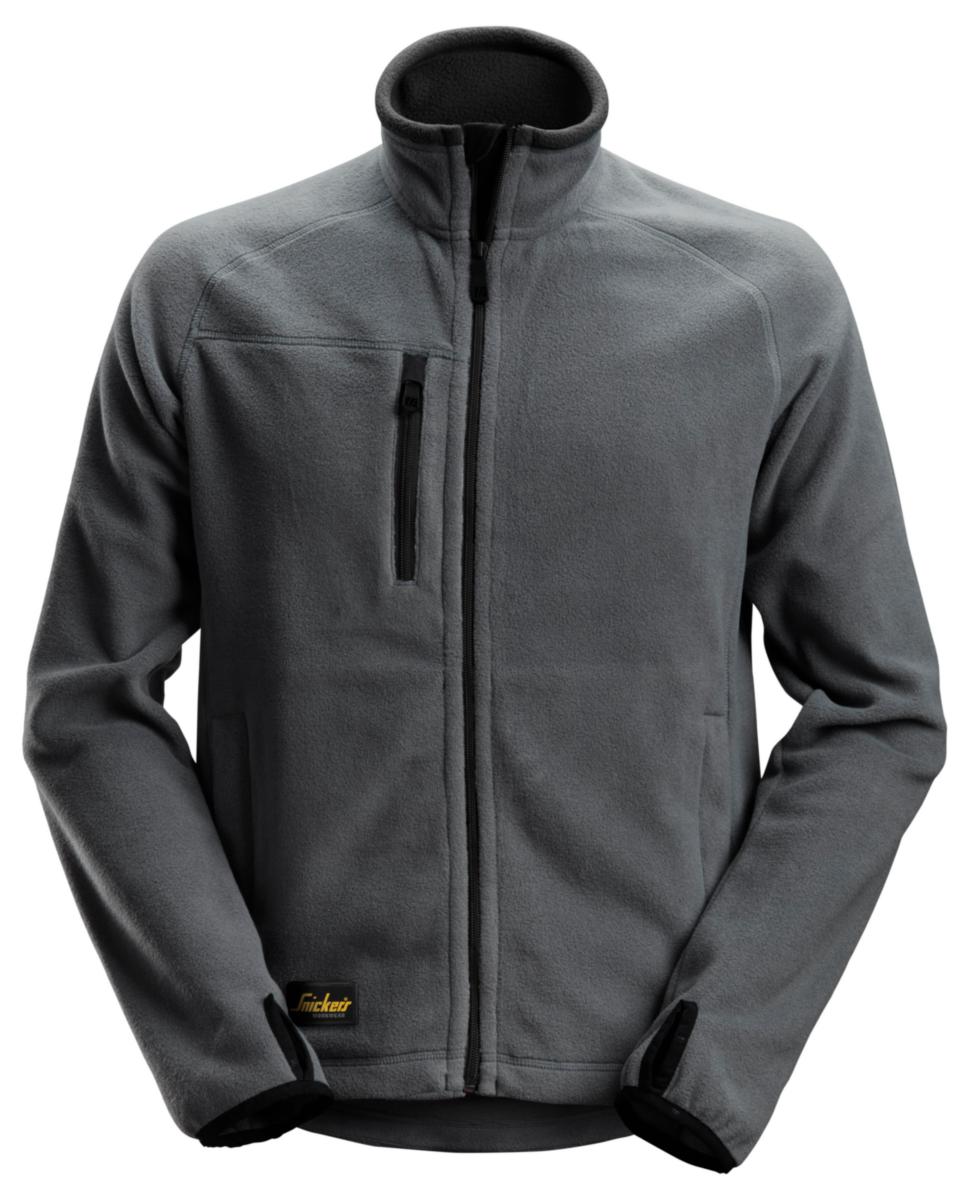 Fleecejacka Snickers 8022 - FLEECEJACKA SNICKERS 8022-5804 GRÅ/SVART STL: XXL