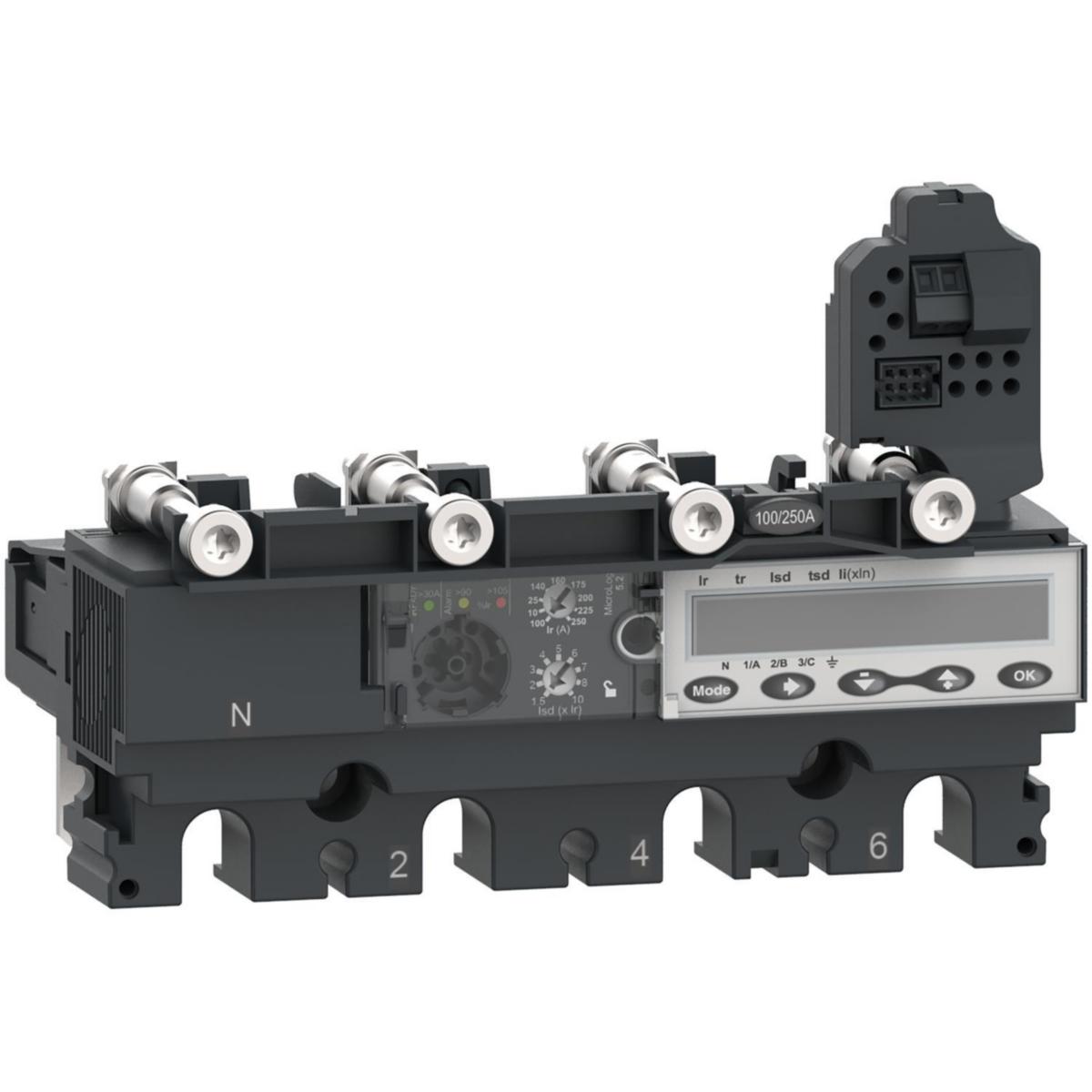 Skydd MicroLogic 5.2 E - SKYDD 4P4D MICROL 5.2 E 100A C1045E100