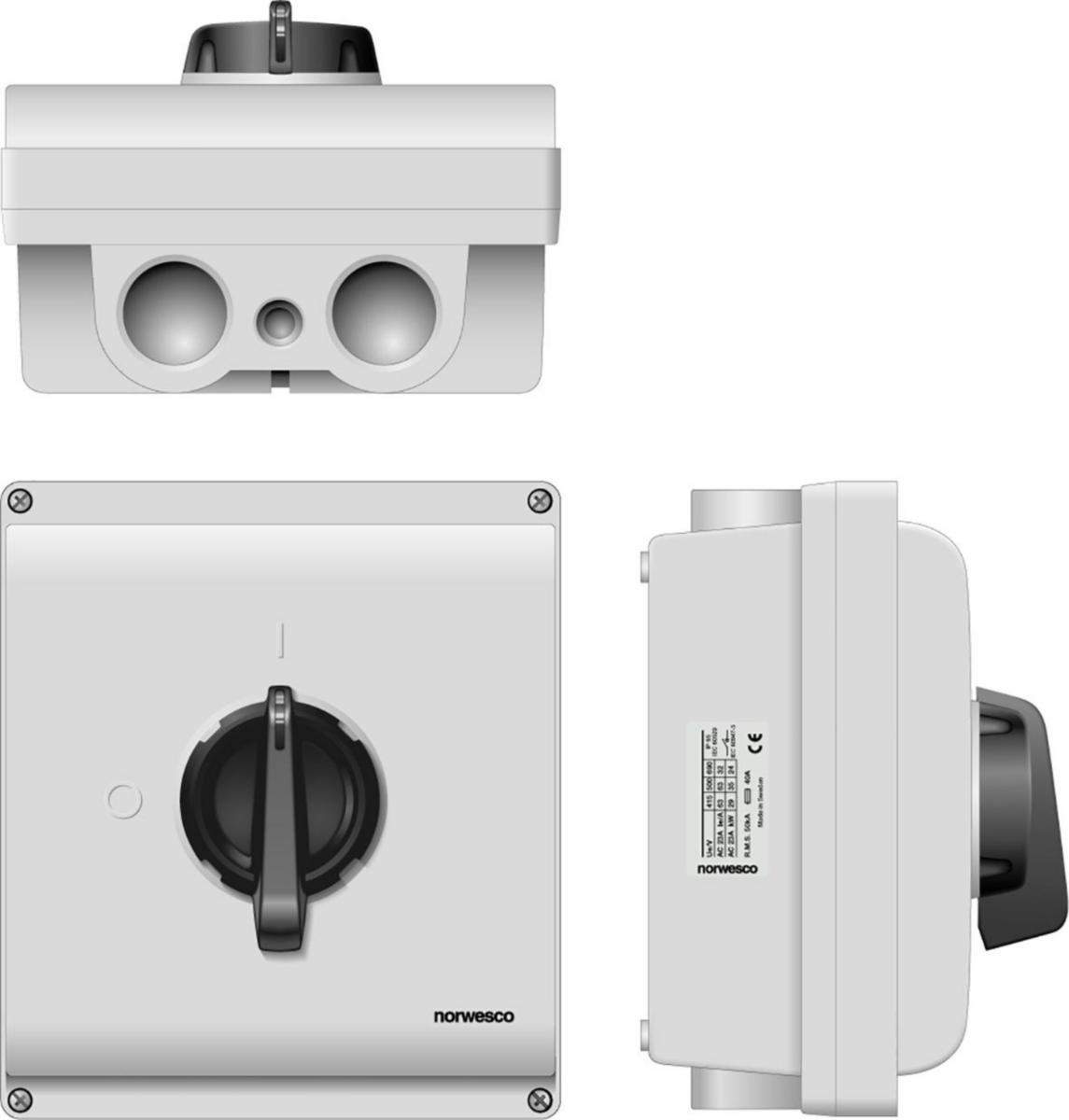 Säkerhetsbrytare EMC SAF - SÄKERHETSBR 3PH 63A EMC FRONT 317070