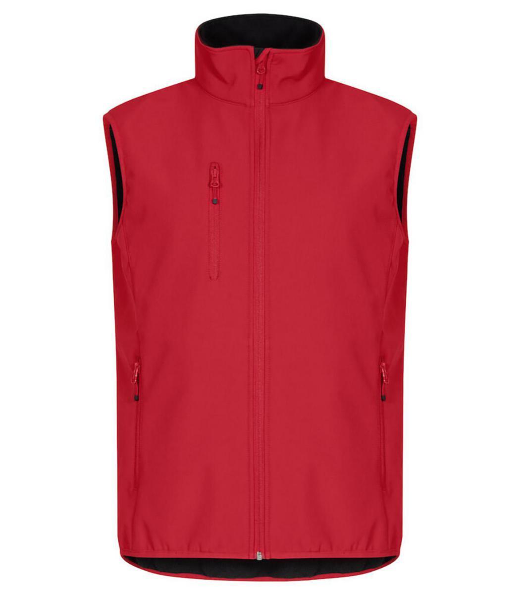 Väst Clique 0200911 Classic Softshell - VÄST CLIQUE 0200911 CLASSIC SOFTSHELL RÖD STL XL