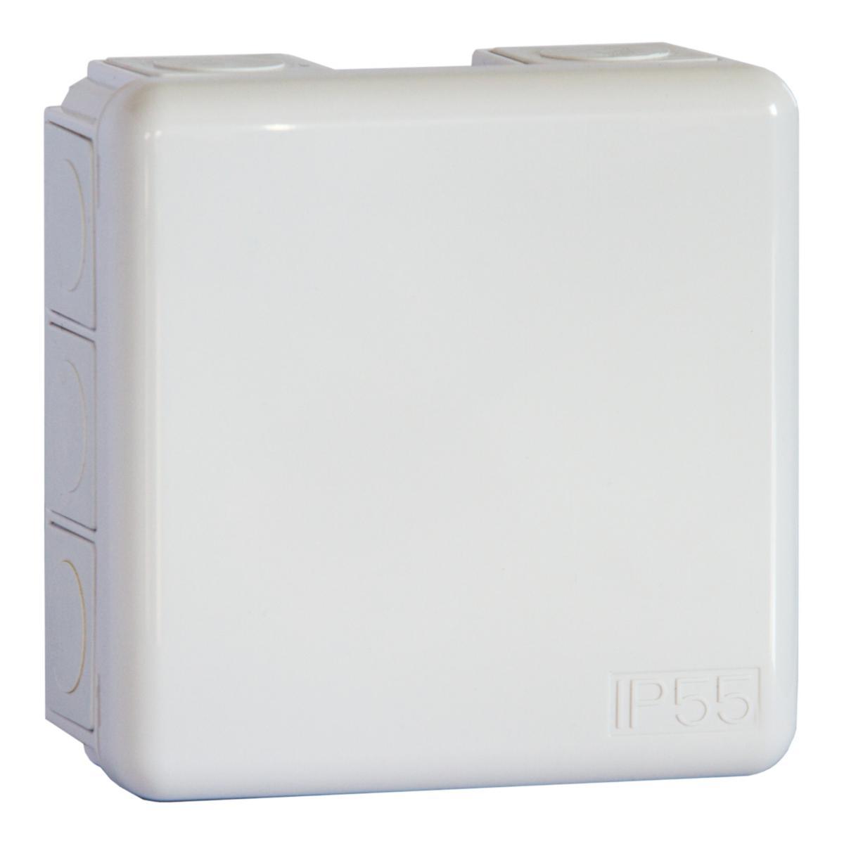 Junction box U-56 with snap cover Schneider - U56 JUNCTBOX WHITE CLICK-LID IMT34128