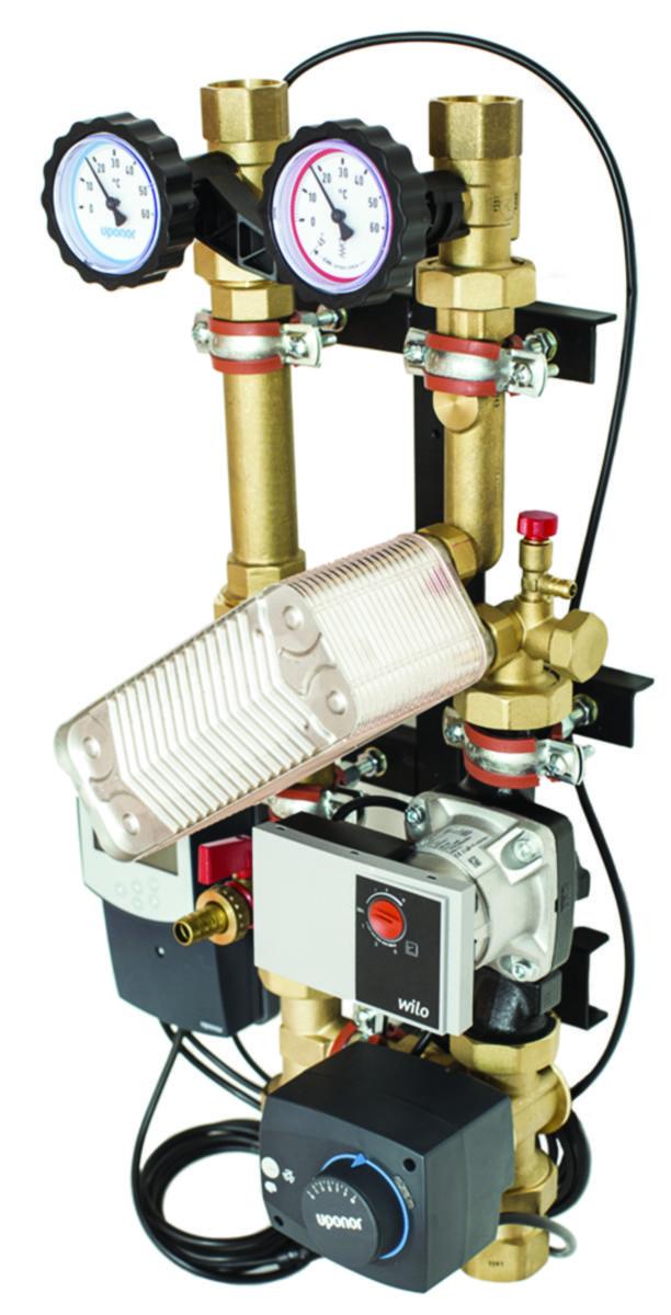 Pump/shuntgrupp Fluvia Move Plus EPG-6-A-W, Uponor - UPONOR FLUVIA MOVE PLUS PUSH EPG-6-A-W