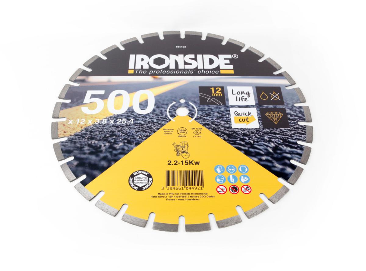 Diamond Cutting Disc Ironside Asphalt - DIAMOND DISC IRONSIDE ASPAHLT 500 MM 104492