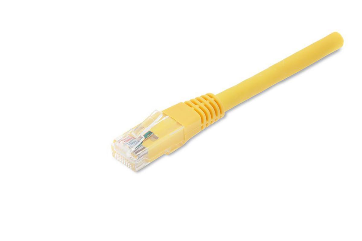 Patchkablage oskärmat Cat6 UTP Korsad Gul, Eurolan - KABL UTP C6 LSZH GUL KORS 1m 21D-U6-01YLX