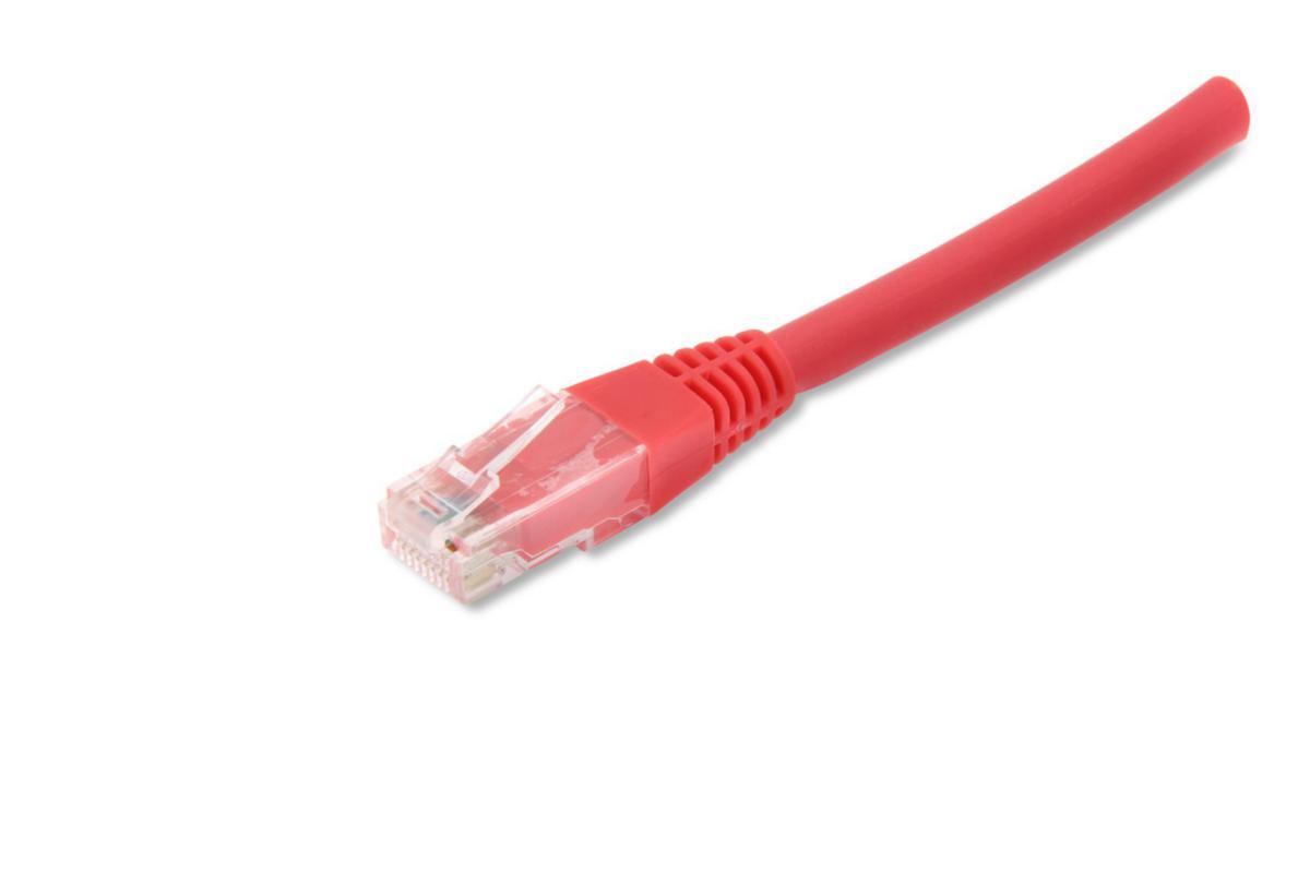 Patchkablage oskärmat Cat6 UTP Röd, Eurolan - KABL UTP C6 LSZH RÖD 1m 21D-U6-01RD