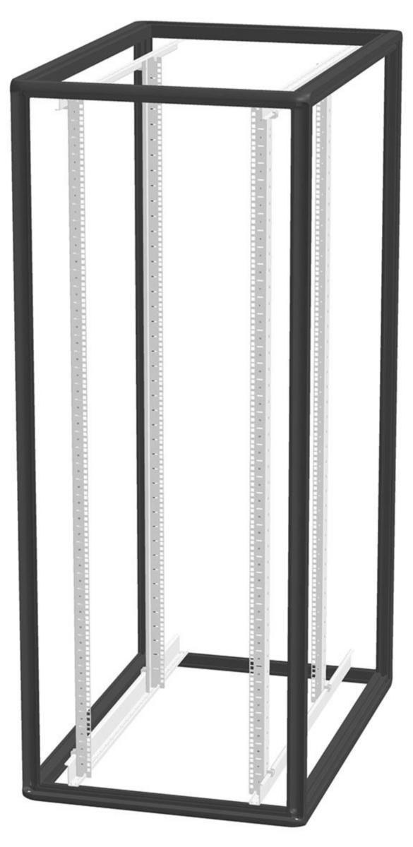 Golvstativ 19" Fo1, svart - GOLVRAM 19" FO1 61020-S SVART FO1 61020-S