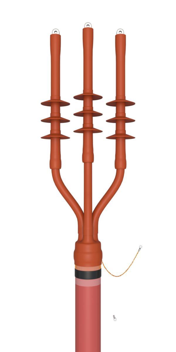 Cable termination 3-conductor, 3-LU, 24kV - Termination for cable 24 kV.